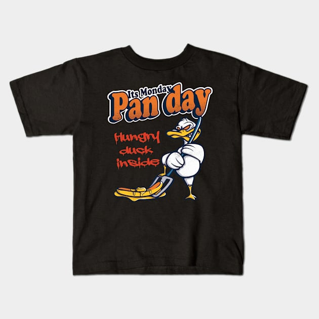 Its Monday Pan Day Kids T-Shirt by Pixeldsigns